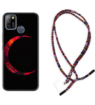 INFINIX Smart 4 5 6 Zero 8 S5 Pro Kılıf Boyun Asklı Rasta Silikon Red Moons 1747