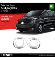 Mercedes Vito W447 Krom Sis Farı Çerçevesi 2 Prç. 2014-2020