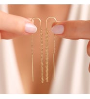 Altın Sallama Küpe İtaly Nail Scissors 6 cm