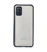 Samsung Galaxy A02s Kılıf Miami Şeffaf Silikon - Lacivert