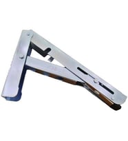 Şen Mandallı Katlanabilir Masa Konsolu Çinko 30 cm 1 Çift (Gri)