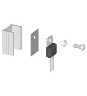 TO220 Aluminyum Soğutucu Set Radyatör Entegre Transistör Mosfet