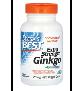 Doctor's Best, Extra Strength Ginkgo, 120 mg, 120 Veggie Capsul.Usa Menşei.OZELSPORCUGIDALARIN'DAN (Renksiz)