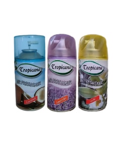 Tropicana Air Freshener Oda Kokusu Coconut Hindistan Ceviz Lavanta Vanilya Oda Sprey 260 Ml X 3 Adet