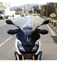 MOTOCAM Peugeot XP 400 Ön Cam 2023-2026 Model 61cm Şeffaf Renkli 4mm ORTA BOYLU