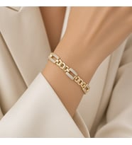 STİL İNCİSİ/XUPING JEWELRY DİKDÖRTGEN SIRALI ZİRKON TAŞLI BİLEKLİK