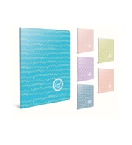 GIPTA SMOOTH TEL DİKİŞLİ KARTON KAPAK 19x26 60YP. KARELİ DEFTER