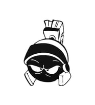 Marvin Martian Oto Sticker 20 Cm