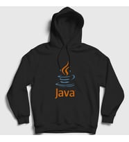 Presmono Unisex Beyaz Java Coder Programmer Developer Yazılımcı Kapüşonlu Sweatshirt 335460tt (Siyah)