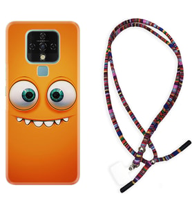 Tecno Camon 16 18P Pova Kılıf Boyun Asklı Rasta Silikon Dişlek 1615