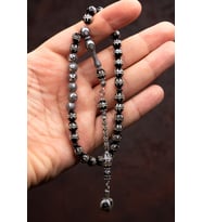 Erkek Hediyelik Tesbih, Isimli Tesbih, Gümüş Işleme Kuka Tesbih (Çok Renkli)
