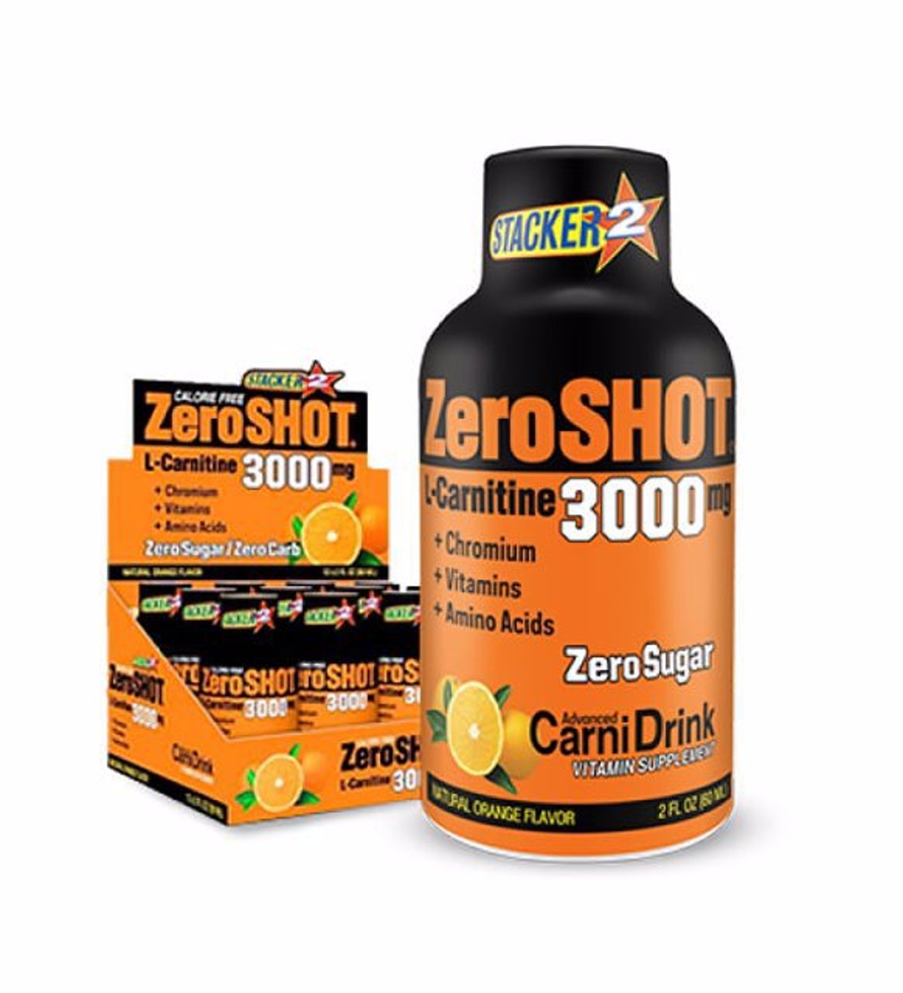 l carnitine stacker Stacker Europe Stacker2 Zero Shot L-carnitine 3000 Mg 12 Adet Portakal L-Karnitin  & CLA Ürünleri