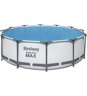 Bestway Flowclear™ Güneş Örtüsü, Ø 356 Cm, Yuvarlak 366 Cm Ve 396 Cm Yüzey Havuzları Için, Mavi (Çok Renkli)