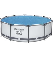 Bestway Flowclear™ Güneş Örtüsü, Ø 356 Cm, Yuvarlak 366 Cm Ve 396 Cm Yüzey Havuzları Için, Mavi (Çok Renkli)