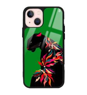 iPhone 13 Renkli Leopar Tasarımlı Glossy Telefon Kılıfı