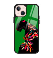 iPhone 13 Renkli Leopar Tasarımlı Glossy Telefon Kılıfı