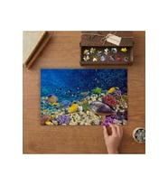Renkli Balıklar - Denizaltı Canlıları Tasarımı 240 parça Ahşap Puzzle Ahşap Kutuda MP06990