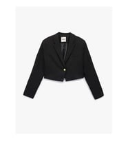 Koton Kruvaze Siyah Kadın Blazer Ceket 6SAK50023PW