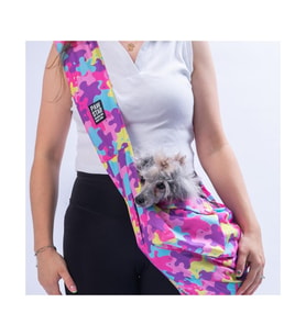 Pawstar Kedi, Küçük Köpek Taşıma Çantası Rosea Camouflage CrossBody Bag 2-6 Kg