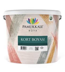 Pamukkale Silikonlu Tenis Kort Zemin Boyası 15 Lt Antrasit Gri Ral 7016