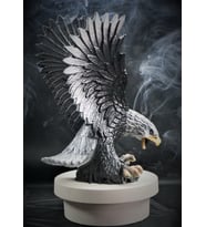 Kartal Figürü Taraftar 3D Baskı Renkli Boyalı Biblo Heykel