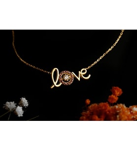 Aşkın Adı Kolye (Gold)