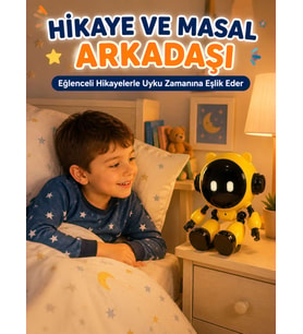 Akıllı Eğitici Çocuk Robotu 40 Dil Destekli Yapay Zeka Wi-Fi Uygulama ve Sesli Sohbet