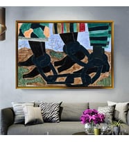 Altın Çerçeveli dekoratif tablo l107 (Gold)