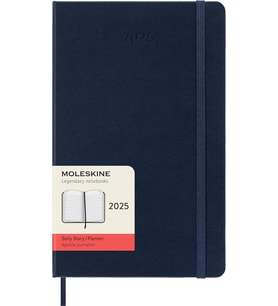 Moleskine Günlük Planlayıcı, 12 Aylık Günlük Planlayıcı 2025, Sabit Kapak Ve Elastik Kilit, Safir Ma (Turkuaz)