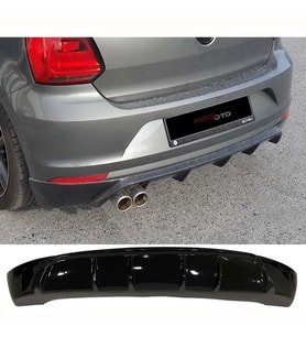 Vw Polo Mk5 FL Rieger Arka Ek Çıkışsız Difüzör Boyasız 2014- 2017