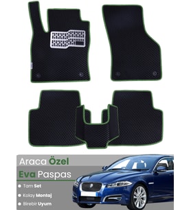 JAGUAR XF (2008-2015) Uyumlu EVA Paspas Tam Set–Araca Özel,Kolay Montaj,Su Geçirmez