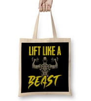Awesome Lift Like a Beast Weightlifting Gym Bez Çanta Uzun Saplı