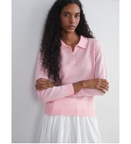 LCW Vision Pembe Polo Yaka Kadın Triko Kazak