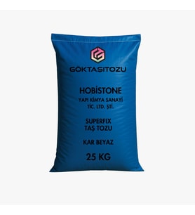 SUPERFIX TAŞ TOZU HOBİ HARCI OBJE MUMLUK HEYKEL SAKSI TEPSİ YAPIMI İÇİN KAR BEYAZ DÖKÜM TOZU 25 KG