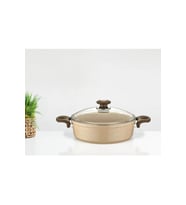 Safran Granit Basık Pilav Ve Karnıyarık Tenceresi 24 Cm