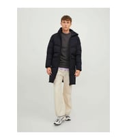 Jack & Jones Erkek Jorvesterbro Long Puffer Erkek Uzun Kaban Mont - 12238852 