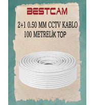 BESTCAM 2+1 0,50 MM CCTV Kablo 100 Metrelik Top