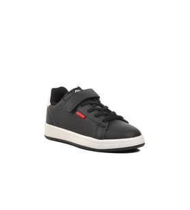 Trendyshose 1539 Cırtlı Uisex Çocuk Sneaker (Siyah)