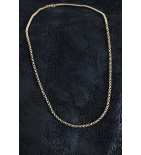 316L Çelik Örme Zincir Model Gold Renk Erkek Kolye - TJ-ERK1391