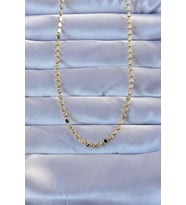 316L Çelik Gold Renk 60 cm Parçalı Ezme Kolye 5886 - EEEEEE6642-9994