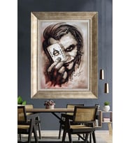 GÜMÜŞ ÇERÇEVELİ PASPARTULU TABLO V114