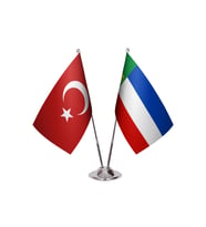 Hakas İkili Masa Bayrağı