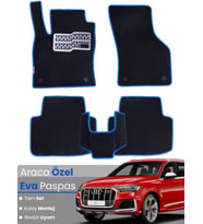 AUDİ Q7 (2005-2015) Uyumlu EVA Paspas Tam Set–Araca Özel,Su Geçirmez,Hızlı ve Kolay Montaj