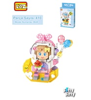 LOZ Micro Block Serisi Pembe Astronot 410 Parça Oyuncak Yapım Seti FFLZ-8828 (Standart)