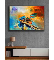 Koç stüdyo Modern tasarım kanvas tablo 50x70 (Çok Renkli)