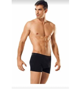 TUTKU 0114 ERKEK LİKRALI BOXER ŞORT TEKLİ (Siyah)