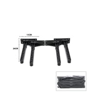 4 ADET SİYAH SOFRA AYAK KOMPLE PLASTİK 20CM AÇ KAPA (5343)