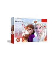 Karlar Ülkesi Elsa Ve Anna 60 Parça Puzzle Yapboz (4+ Yaş)