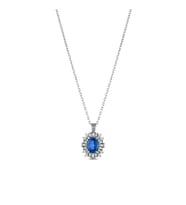 1.09 Karat Pırlanta Safir Kolye
