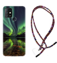 INFINIX Hot 8 9 10 11S Hot 10 Play 10T Kılıf Boyun Asklı Rasta Silikon Kuzey Işıkları 1327